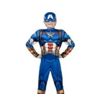 Captain America Kids Costume - Size L 10-12 NWT